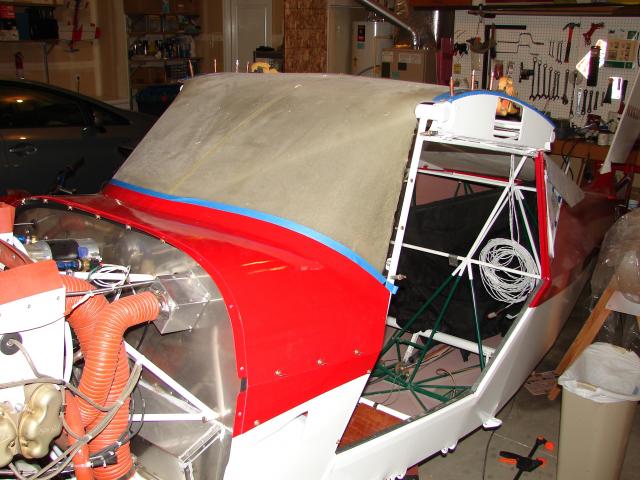 Windshield with boot cowl on.