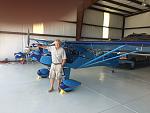 Proud new owner in the hangar at Fremont County, Canon City Colorado