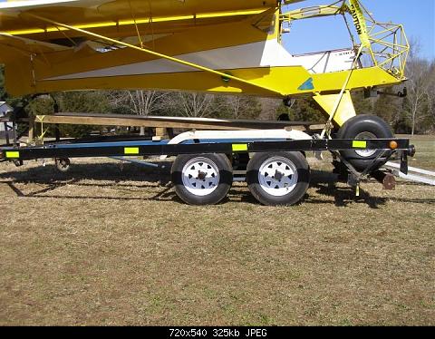 Tailwheel trailer. Dual axle, coil springs with shocks. Rides smooth and straight. Ned to sell but don't know how to get it to classifieds