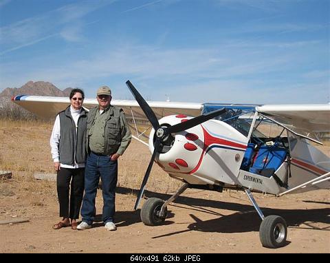 Beverly Pete Kitfox visiting Pat and Dick @ Windsock airpark near Columbus, NM