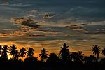 A beautiful tropical sunset in Merauke.